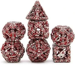 Hollow Metal DND Game Dice Dragon Design Ancient Iron 7Pcs Set For Dungeons And Dragons RPG MTG Table Games D&D Pathfinder Shadowrun And Math Teaching (with Metal Case) 25 Hollow Metal DND Game Dice Dragon Design Ancient Iron 7Pcs Set For Dungeons And Dragons RPG MTG Table Games D&D Pathfinder Shadowrun And Math Teaching (with Metal Case) -Folkmanis Toys Shop 517WX56QAJS. AC