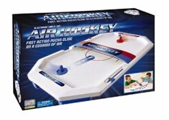International Playthings Electronic Table-Top Air Hockey - Fast-Paced Sports Fun In An Easily Portable Battery-Operated Rink For Ages 5 And Up (P25118)