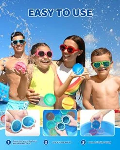 SOPPYCID Reusable Water Balloons,6 PCS Water Balloons Magnetic 13 SOPPYCID Reusable Water Balloons,6 PCS Water Balloons Magnetic -Folkmanis Toys Shop 517vwoguzNL