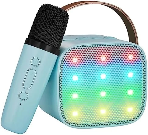 VERKB Mini Karaoke Machine For Kids, Kids Music Player Toys For Girls And Boys, Portable Bluetooth Speaker With Wireless Microphone For Kids Toddler Home Party Birthday Gifts For Girl(Pink) 7 VERKB Mini Karaoke Machine For Kids, Kids Music Player Toys For Girls And Boys, Portable Bluetooth Speaker With Wireless Microphone For Kids Toddler Home Party Birthday Gifts For Girl(Pink) - Image 5