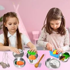 ArtCreativity Pretend Play Kitchen Set For Kids, 23-Piece Kids’ Kitchen Playset With Pots, Pans, Chef Hat, Apron, Utensils, Knife Toy, Pretend Play Food, & More, Kids’ Kitchen Playset For Hours Of Fun 12 ArtCreativity Pretend Play Kitchen Set For Kids, 23-Piece Kids’ Kitchen Playset With Pots, Pans, Chef Hat, Apron, Utensils, Knife Toy, Pretend Play Food, & More, Kids’ Kitchen Playset For Hours Of Fun -Folkmanis Toys Shop 518ClMzTZFL