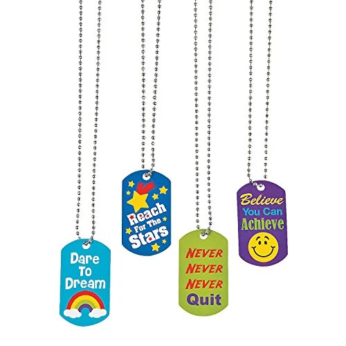 Fun Express Award Dog Tag Necklace - 12 Pieces - Educational And Learning Activities For Kids 3 Fun Express Award Dog Tag Necklace - 12 Pieces - Educational And Learning Activities For Kids