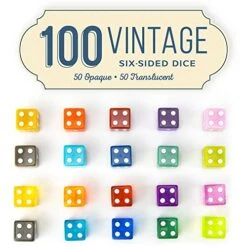 100-Pack Of Bulk Six Sided Dice - Standard 16mm Size - Great For Board Games, Casino Games & Tabletop RPGs - Rainbow -Folkmanis Toys Shop 518GkIKeUGL