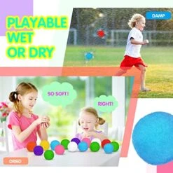 Deekin 500 Pcs Reusable Water Balloons For Kids Water Balls Water Games With 5 Pcs Mesh Bags Summer Outside Toys For Girls Boys Backyard Pool Outdoor Fun Game Play -Folkmanis Toys Shop 518HcQAzITL