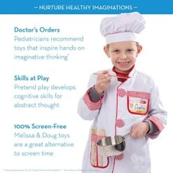 Melissa & Doug Wooden Chef’s Pretend Play Toy Kitchen With “Ice” Cube Dispenser – Kids Kitchen Play Set & Stainless Steel Pots And Pans Pretend Play Kitchen Set For Kids 13 Melissa & Doug Wooden Chef’s Pretend Play Toy Kitchen With “Ice” Cube Dispenser – Kids Kitchen Play Set & Stainless Steel Pots And Pans Pretend Play Kitchen Set For Kids -Folkmanis Toys Shop 518KApRG34L