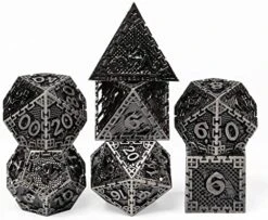 UDIXI Metal DND Dice Set, 7PCS Polyhedral D&D Dice Set Dragon D N D Dice For Dungeons And Dragons, Metal Dice Set D&d For Role Playing Dice (Black 12) 25 UDIXI Metal DND Dice Set, 7PCS Polyhedral D&D Dice Set Dragon D N D Dice For Dungeons And Dragons, Metal Dice Set D&d For Role Playing Dice (Black 12) -Folkmanis Toys Shop 518NQDGviLL. AC