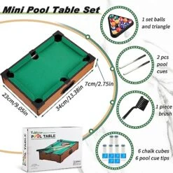 Shappy Mini Pool Table And Billiard Set Small Cats Billiards Game With 16 Balls 2 Billiard Sticks 6 Chalk Cube 6 Pool Cue Tip 1 Brush 1 Triangle Tabletop Portable Billiards For Home Office Desk Games 9 Shappy Mini Pool Table And Billiard Set Small Cats Billiards Game With 16 Balls 2 Billiard Sticks 6 Chalk Cube 6 Pool Cue Tip 1 Brush 1 Triangle Tabletop Portable Billiards For Home Office Desk Games -Folkmanis Toys Shop 518NUxbe9UL