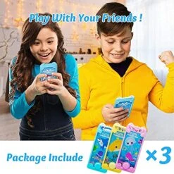 KOIJUMP Handheld Water Ring Toss Games,3 Packs,Travel Toys,Road Trip Essentials Kids,Retro Toys,Game Aqua Toy For Kids And Adults (Ocean) -Folkmanis Toys Shop 518QU8awHJL