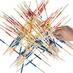 GOTHINK Jumbo Large 20 Inch Pick Up Sticks, Classic Bamboo Outdoot Toy Game For Kids And Adults, Perfect For Indoor And Outdoor Play, Enhance Strategy And Coordination Skills 12 GOTHINK Jumbo Large 20 Inch Pick Up Sticks, Classic Bamboo Outdoot Toy Game For Kids And Adults, Perfect For Indoor And Outdoor Play, Enhance Strategy And Coordination Skills -Folkmanis Toys Shop 518Z4wNc9xL