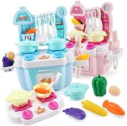 Ibasenice 1 Set Toys For Girls Toddler Suit Toddlers Toys Toy Kitchen Sink Cooking Toys Kichen Set Diner For Kids Kitchen Utensils Game Set Child Pink Kids Toys For Girls -Folkmanis Toys Shop 518ZpRN01ML. AC