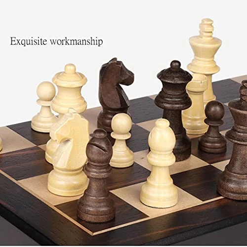 LIUHUI Crafted Chesspiece Magnetic Chess Set 13" Folding Wooden Chessboard Set With Pieces Storage Slots Travel Chess Game Set For Beginner Adults Chess Set In Toys 8 LIUHUI Crafted Chesspiece Magnetic Chess Set 13" Folding Wooden Chessboard Set With Pieces Storage Slots Travel Chess Game Set For Beginner Adults Chess Set In Toys - Image 6