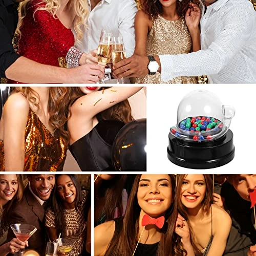 Jojofuny Electric Shake Lucky Ball Machine Mini Lottery Machine Portable Bingo Machine Cage Game With Balls Fortunate Number Picker Night Club Props No Battery 6 Jojofuny Electric Shake Lucky Ball Machine Mini Lottery Machine Portable Bingo Machine Cage Game With Balls Fortunate Number Picker Night Club Props No Battery - Image 4