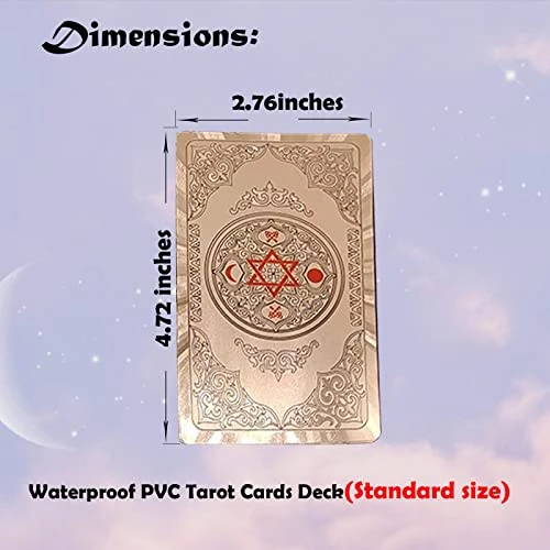 VOVCIG Tarot Cards With Guidebook Tarot Cards Deck Set,PVC Waterproof Tarot Cards Divination Tool For Beginners And Expert Readers(Rose Gold)… 3 VOVCIG Tarot Cards With Guidebook Tarot Cards Deck Set,PVC Waterproof Tarot Cards Divination Tool For Beginners And Expert Readers(Rose Gold)…
