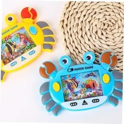Water Ring Game Handheld 4pcs Crab Circle Water Machine Toys Kids Mini Toys Kids Playset Water Game Handheld Mini Retro Pastime Water Toss Toys Child -Folkmanis Toys Shop 5198Tu6XopL