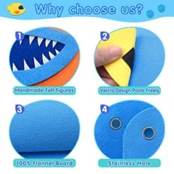 Craftstory Ocean Felt Board Story Set For Toddlers Children Under The Sea 3.5 Feet Flannel-Stories Shark Octopus Toys Wall Activity Storytelling Teaching -Folkmanis Toys Shop 519HVzCjsgL