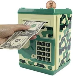 Suliper Electronic Piggy Bank Code Lock For Kids Baby Toy, Mini ATM Safe Coin Cash Banks Real Money Saving Box With Password, Auto Money Scroll For Children,Boys Girls Birthday Gift (White/Pink) 17 Suliper Electronic Piggy Bank Code Lock For Kids Baby Toy, Mini ATM Safe Coin Cash Banks Real Money Saving Box With Password, Auto Money Scroll For Children,Boys Girls Birthday Gift (White/Pink) -Folkmanis Toys Shop 519Z7FVxi0L. AC