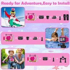 AILEHO Kids Camera For Kids Waterproof Underwater Camera For Kids Girls-1080P Kids Digital Action Camera-Kids Camcorder-Kids Selfie Video Camera Recorder-Girls Camera For Birthday Gift Present Toy -Folkmanis Toys Shop 519dZP63gvL