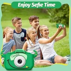 Goopow Kids Camera Toys For 3-8 Year Old Boys,Children Digital Video Camcorder Camera With Cartoon Soft Silicone Cover, Best Chritmas Birthday Festival Gift For Kids - 32G SD Card Included -Folkmanis Toys Shop 519eTFMSUHL