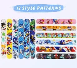 BDDYM Slap Bracelet,86Pcs Party Favors, Party Supplies. Contains 36 Slap Bracelets And 50 Stickers, Perfect For Birthday Part, Class Rewards, Gift Bag Filling And Is A Favorite Gift For Boys Girls -Folkmanis Toys Shop 519gcJemqhL