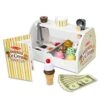 Melissa & Doug Wooden Scoop And Serve Ice Cream Counter (28 Pcs) - Play Food And Accessories - Pretend Food Toys, Ice Cream Shop Toys For Kids Ages 3+ -Folkmanis Toys Shop 519psppFt7L