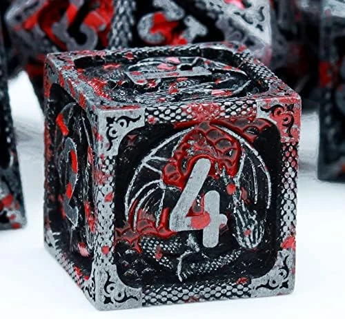 Haxtec Metal DND Dice Set Cold Snap Real Scene Silver Blue Purple Polyhedral Dice W/PU Leather Dragon Eye Dice Bag For TTRPG D&D 5e Spell Dungeons And Dragons Gifts Role Playing Games 17 Haxtec Metal DND Dice Set Cold Snap Real Scene Silver Blue Purple Polyhedral Dice W/PU Leather Dragon Eye Dice Bag For TTRPG D&D 5e Spell Dungeons And Dragons Gifts Role Playing Games - Image 15