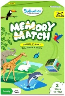 Skillmatics Board Game - Memory Match Animal Planet, Fun & Fast Memory Game, Gifts For Boys & Girls Ages 3 To 7 -Folkmanis Toys Shop 519v2 rwwL. AC