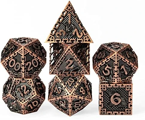 UDIXI Metal DND Dice Set, 7PCS Polyhedral D&D Dice Set Dragon D N D Dice For Dungeons And Dragons, Metal Dice Set D&d For Role Playing Dice (Black 12) 9 UDIXI Metal DND Dice Set, 7PCS Polyhedral D&D Dice Set Dragon D N D Dice For Dungeons And Dragons, Metal Dice Set D&d For Role Playing Dice (Black 12) - Image 7