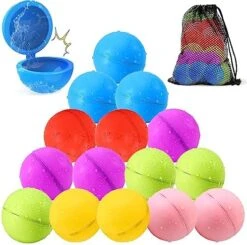 SOPPYCID Reusable Water Bomb Balloons, 6Pack Magnetic Water Balloons Quick Fill, Self Sealing Water Bombs, Latex-Free Splash Balls With Mesh Bag, Pool Toys Outdoor Games Summer Party Supplies 18 SOPPYCID Reusable Water Bomb Balloons, 6Pack Magnetic Water Balloons Quick Fill, Self Sealing Water Bombs, Latex-Free Splash Balls With Mesh Bag, Pool Toys Outdoor Games Summer Party Supplies -Folkmanis Toys Shop 51AALMhvQuL. AC