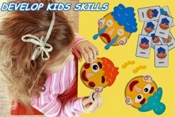 Social Emotional Learning Activities Emotion Cards For Kids,Therapy Game DIY Make Faces Describe Feelings,Preschool Learning Educational Toy To Express Emotions For Toddlers Children-2 Face Boards -Folkmanis Toys Shop 51AAWOlVx9L