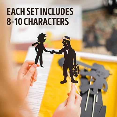 Shadow Play Little Prince Shadow Theater And Shadow Puppets Combo - Educational Toy, Montessori Preschool Learning Toys For Girls And Boys - Easter Birthday Gift Present 3 4 5 6 7 Year Old 5 Shadow Play Little Prince Shadow Theater And Shadow Puppets Combo - Educational Toy, Montessori Preschool Learning Toys For Girls And Boys - Easter Birthday Gift Present 3 4 5 6 7 Year Old - Image 3