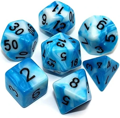 CREEBUY Rainbow DND Dice Set For Dungeon And Dragons D&D RPG Role Playing Games Polyhedral Dice With Bag 9 CREEBUY Rainbow DND Dice Set For Dungeon And Dragons D&D RPG Role Playing Games Polyhedral Dice With Bag - Image 7