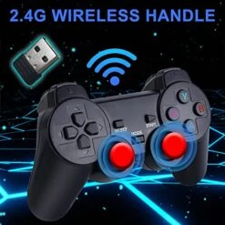 Wireless Retro Game Console,Retro Game Stick,Nostalgia Stick Game,4K HDMI Output,Plug And Play Video Game Stick Built In 10000+ Games,9 Classic Emulators, With Dual 2.4G Wireless Controllers(64G) 11 Wireless Retro Game Console,Retro Game Stick,Nostalgia Stick Game,4K HDMI Output,Plug And Play Video Game Stick Built In 10000+ Games,9 Classic Emulators, With Dual 2.4G Wireless Controllers(64G) -Folkmanis Toys Shop 51AJYgEuaYL