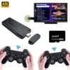 Wireless Retro Game Console - Shelein Retro Game Stick Plug & Play Video TV Game Stick With 10000+ Retro Games Built-in, 9 Emulators, 4K HDMI, Dual 2.4G Wireless Controllers (64G 15000 Games) -Folkmanis Toys Shop 51AOUKJKOVL