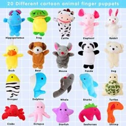 20Pcs Finger Puppets,Soft Plush Animals Finger Puppet,Story Time Finger Puppets,Different Mini Plush Finger Toy For Boys & Girls Playtime Schools 9 20Pcs Finger Puppets,Soft Plush Animals Finger Puppet,Story Time Finger Puppets,Different Mini Plush Finger Toy For Boys & Girls Playtime Schools -Folkmanis Toys Shop 51AdGz1SRnL