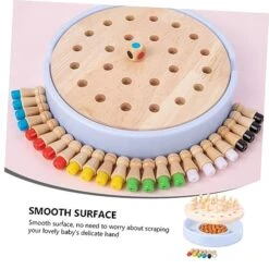 Alasum 1 Set Two-in-one Pattern Memory Chess Puzzle Toy Educational Toys For Kids Magnetic Toys Montessori Toys Solitaire Chinese Checkers Kid Brain Trainig Games Chess Plaything Set Toy -Folkmanis Toys Shop 51AjQ099bJL