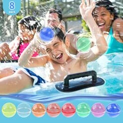 【16-pack】Reusable Water Balloons Fast Refillable For Kids Outdoor Activities, Kids Pool Beach Bath Toys, Magnetic Self-Sealing Water Bomb Quick Fill For Summer Games -Folkmanis Toys Shop 51B1lxuZ9BL