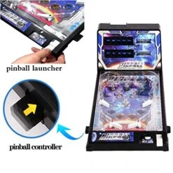 EDVENA Pinball Machine For Kids Adults, Space Tabletop Pinball Toys, Mini Arcade Pinball Game, Miniature Retro Toy Console, Birthday Party Favor -Folkmanis Toys Shop 51B3ugcPd8L