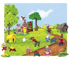 The Three Little Pigs Flannel Board Felt Set Figures And Flannel Board