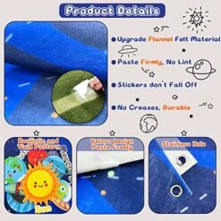 UTKTOUKO 40Pcs Solar System Planets Toys Felt Flannel Board Story Set For Kids 3.5 Ft Preschool Early Learning Interactive Storytelling Play Kit Reusable Wall Hanging Space Toys Gift For Toddlers 8 UTKTOUKO 40Pcs Solar System Planets Toys Felt Flannel Board Story Set For Kids 3.5 Ft Preschool Early Learning Interactive Storytelling Play Kit Reusable Wall Hanging Space Toys Gift For Toddlers -Folkmanis Toys Shop 51B68s9NtsL