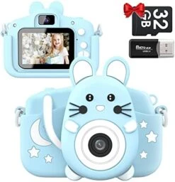 Kids Camera For 3-8 Years Old Toddlers Childrens Boys Girls Christmas Birthday Gifts Selfie Camera 20.0 MP HD 1080P IPS Screen Dual Digital Toy Camera With 32GB SD Card -Folkmanis Toys Shop 51B7WnVsmvL. AC