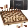 15" Wooden Chess Sets - Chess & Checkers Board Game | With 2 Extra Queens | Wooden Chess Set | Chess Board Set | Chess Sets For Adults | Chess Sets For Adults & Kids | Checkers Game For Kids & Adults -Folkmanis Toys Shop 51BBOQPMrWL