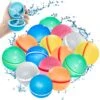 SOPPYCID 15pcs Reusable Water Balloons For Kids,Quick Fill Silicone Magnetic Balloon Outdoor Toys Age 3+ Boy Girl Self Sealing Splash Balls,Beach Pool Party Water Fight Games Of Children's Day Gift 2 SOPPYCID 15pcs Reusable Water Balloons For Kids,Quick Fill Silicone Magnetic Balloon Outdoor Toys Age 3+ Boy Girl Self Sealing Splash Balls,Beach Pool Party Water Fight Games Of Children's Day Gift -Folkmanis Toys Shop 51BD0aBC13L