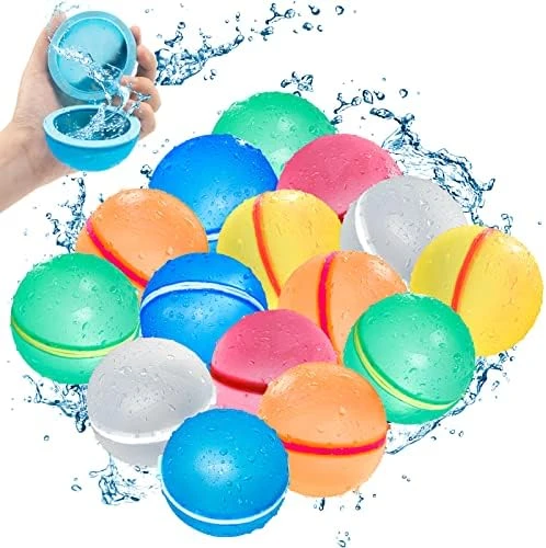 SOPPYCID Reusable Water Balloons For Kids Outdoor Toys,Quick Fill Silicone Magnetic Balloon Toys Age3+Boy Girl Pool Party Self Sealing Balls,Summer Water Fight Games Gift (6 Packs) 8 SOPPYCID Reusable Water Balloons For Kids Outdoor Toys,Quick Fill Silicone Magnetic Balloon Toys Age3+Boy Girl Pool Party Self Sealing Balls,Summer Water Fight Games Gift (6 Packs) - Image 6