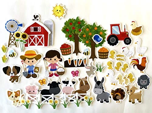 Story Time Felts 65 Piece Farm Animals Felt Flannel Board Set 4 Story Time Felts 65 Piece Farm Animals Felt Flannel Board Set - Image 2