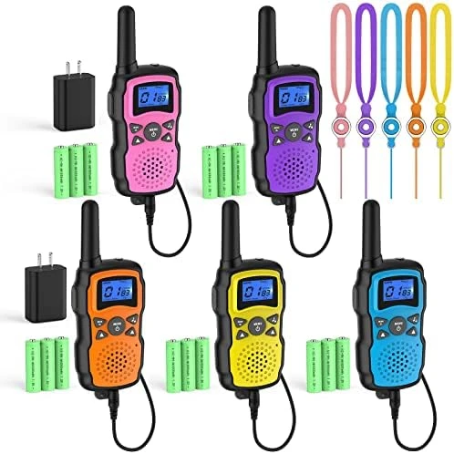 Wishouse Walkie Talkies For Kids Adults Rechargeable Long Range 4 Pack With 2 USB Chargers 12 Batteries,Family Walky Talky,Outdoor Camping Games Indoor Toys Birthday Xmas Gift For Boys Girls Children 13 Wishouse Walkie Talkies For Kids Adults Rechargeable Long Range 4 Pack With 2 USB Chargers 12 Batteries,Family Walky Talky,Outdoor Camping Games Indoor Toys Birthday Xmas Gift For Boys Girls Children - Image 11