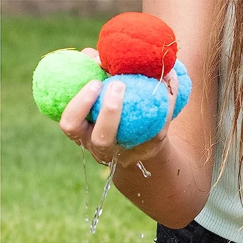 Ritami 60 Pack Outdoor Soft Cotton Water Soaker Balls Toys For Teens Reusable Water Balloons,Beach Balls For Backyard Water Fights- Kids Summer Parties Play Pool Balls 6 Ritami 60 Pack Outdoor Soft Cotton Water Soaker Balls Toys For Teens Reusable Water Balloons,Beach Balls For Backyard Water Fights- Kids Summer Parties Play Pool Balls - Image 4