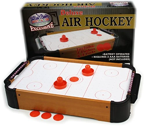Matty's Toy Stop Deluxe 20" Wooden Table Top Air Hockey (Extra Pucks) & Foosball (Soccer) (Extra Balls) Games Gift Set Bundle - 2 Pack 3 Matty's Toy Stop Deluxe 20" Wooden Table Top Air Hockey (Extra Pucks) & Foosball (Soccer) (Extra Balls) Games Gift Set Bundle - 2 Pack