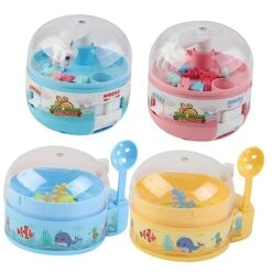Alasum Claw Machine Game 4pcs Dinosaur Catching Machine Dinosaur Party Favors Claw Machine Handheld Tiny Kids Claw Machine Miniature Christmas Claw Machine Children Claw Machine