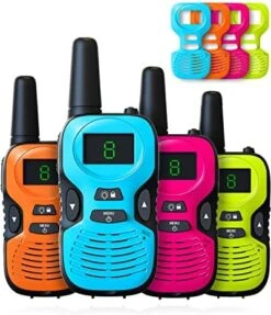 Hetyue 4Pcs Walkie Talkies For Kids Toys: Outdoor Toys For 3 4 5 6 7 8 9 10 11 12 Year Old Boys Girls Walkie Talkie Birthday Gifts - Long Range Camping Backyard Wakie-Talkies Party Favors Walky Talky -Folkmanis Toys Shop 51BdXo0ytL. AC