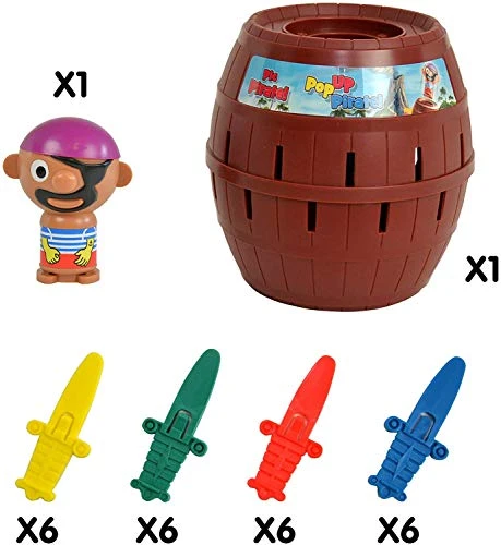 TOMY Pop Up Pirate Board Game - Swashbuckling Kids Games For Family Game Night - Board Games For Kids Ages 4 And Up 4 TOMY Pop Up Pirate Board Game - Swashbuckling Kids Games For Family Game Night - Board Games For Kids Ages 4 And Up - Image 2